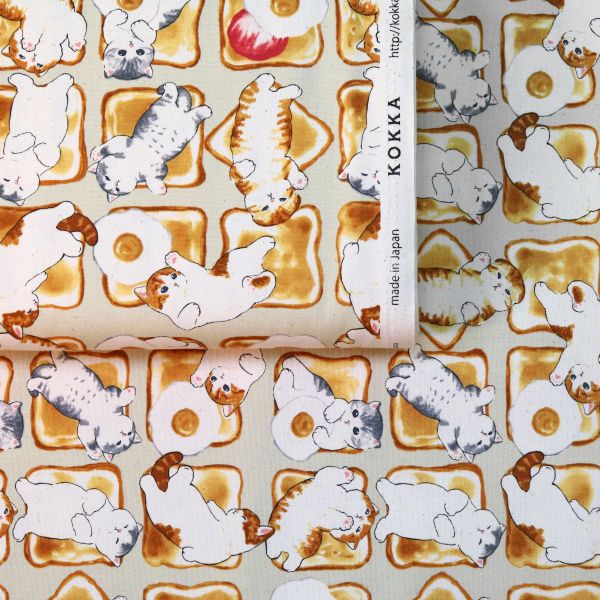 Mofusand - Cats on Toast - Creme