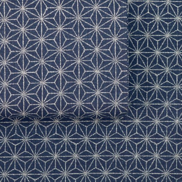 Asanoha Midi No.3 - Deep Blue