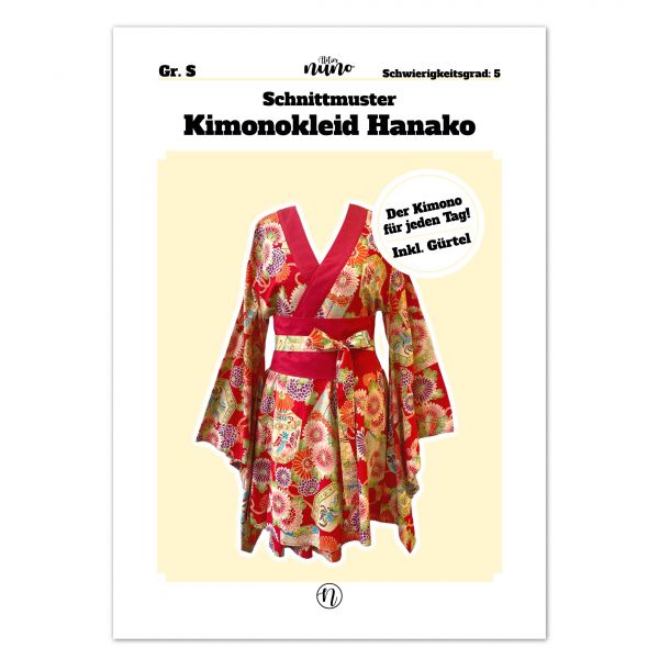 Schnittmuster Kimonokleid Hanako